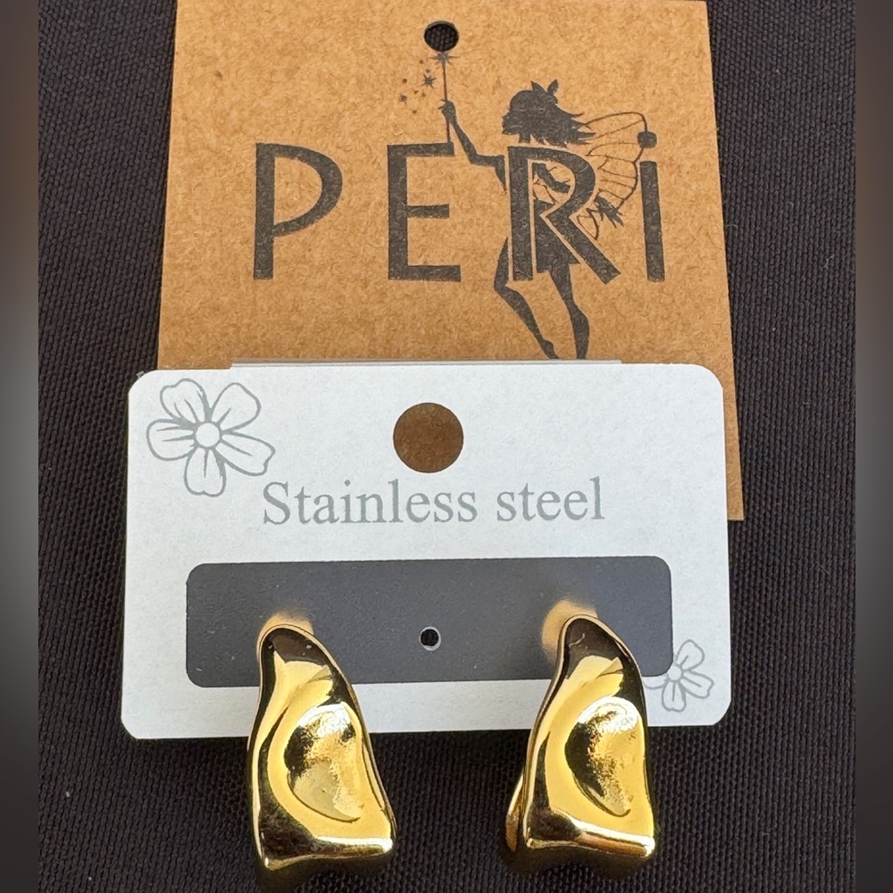 PERI’S Stainless Steel Gold Earrings